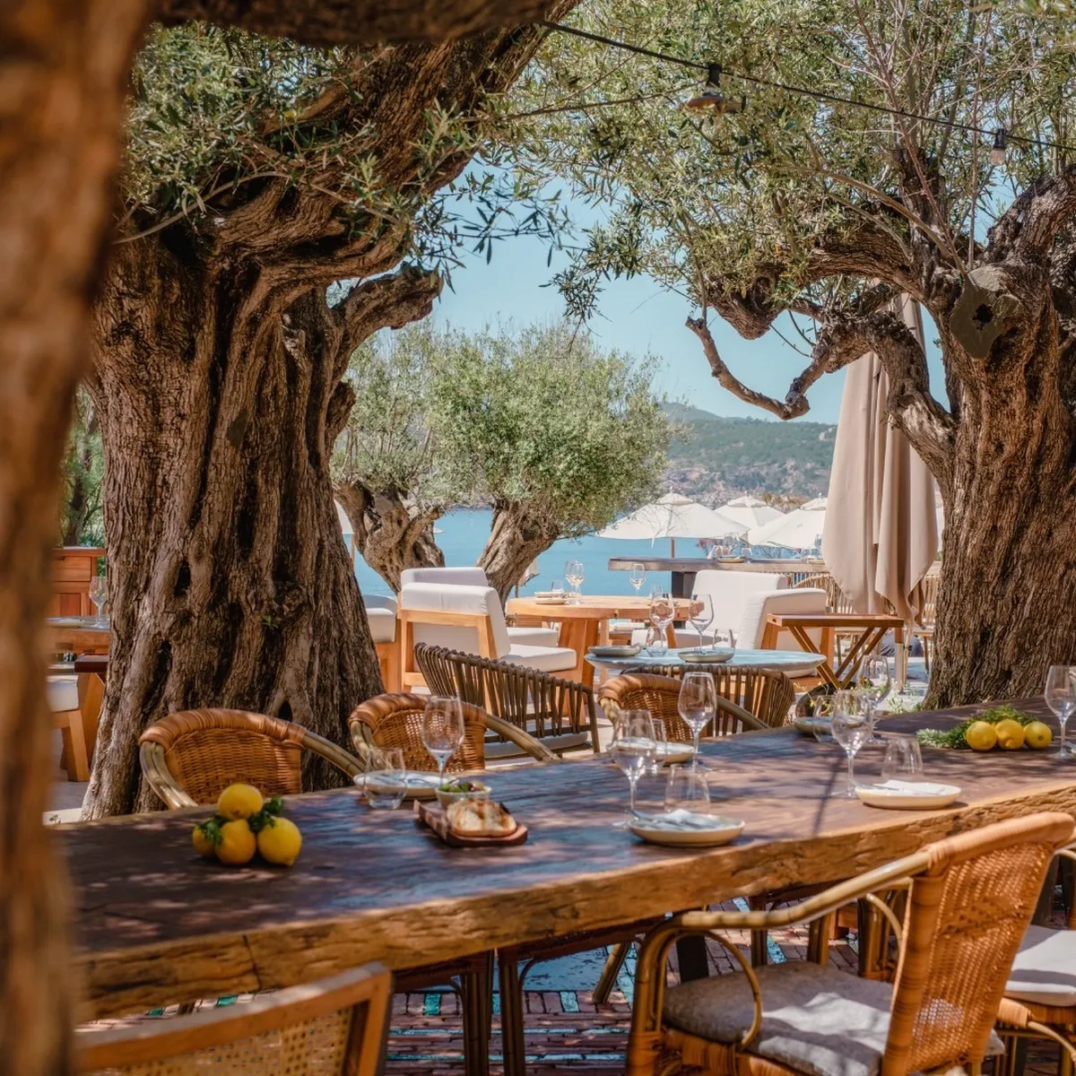 Outdoor restaurant Partal Six Senses Ibiza