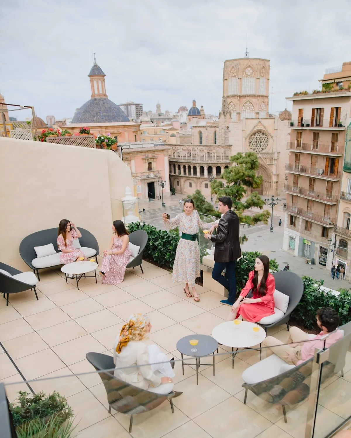 Rooftop restaurant La Perfumería MYR Palacio Vallier Valencia
