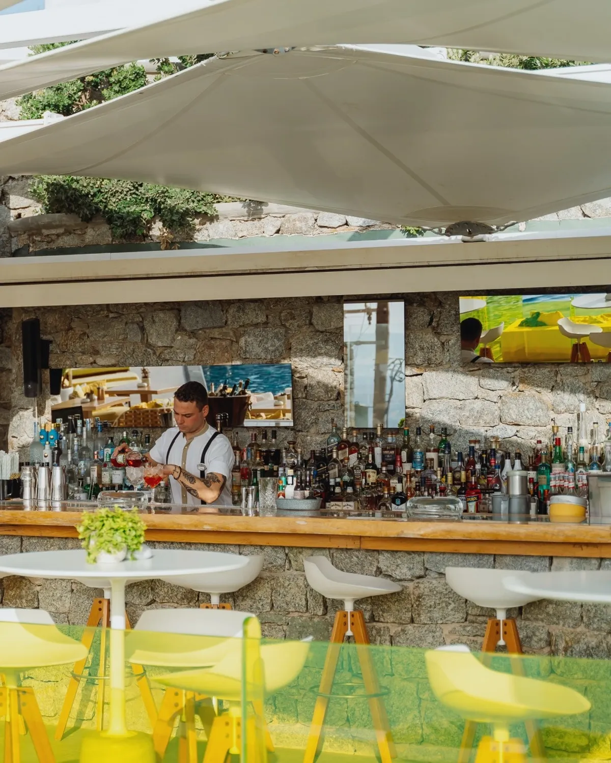 Kitrino Bar Hotel Myconian Korali