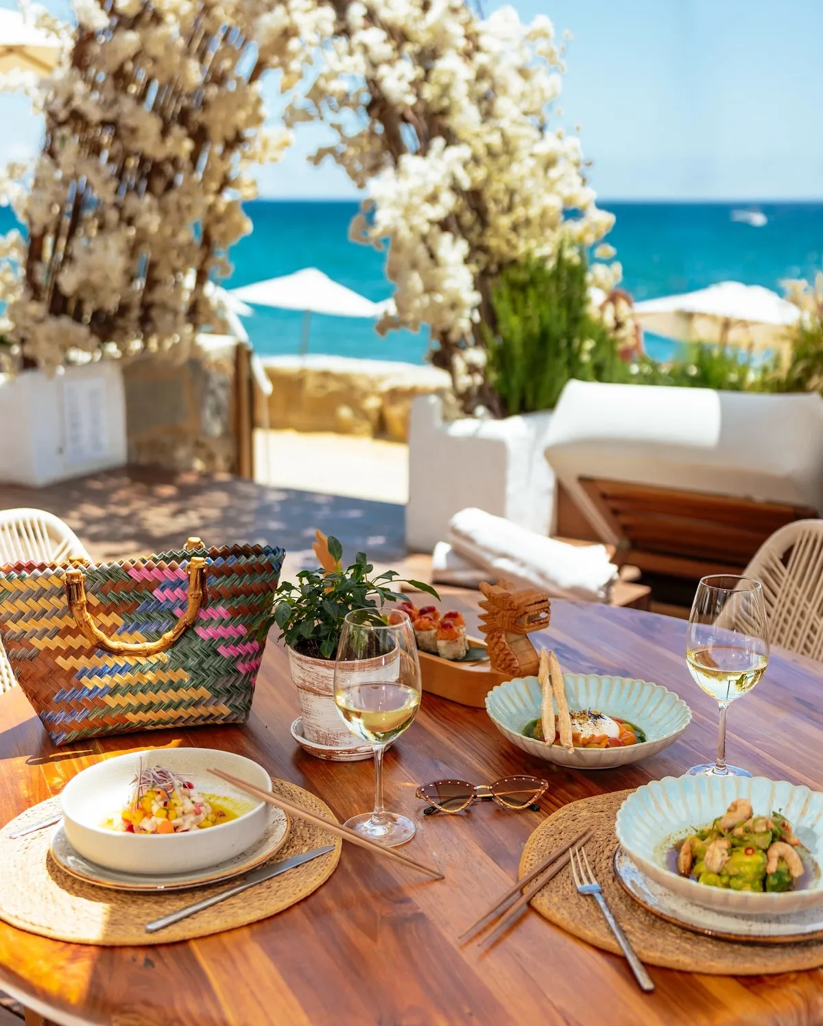 Eten bij het strand Chambao Puente romano marbella