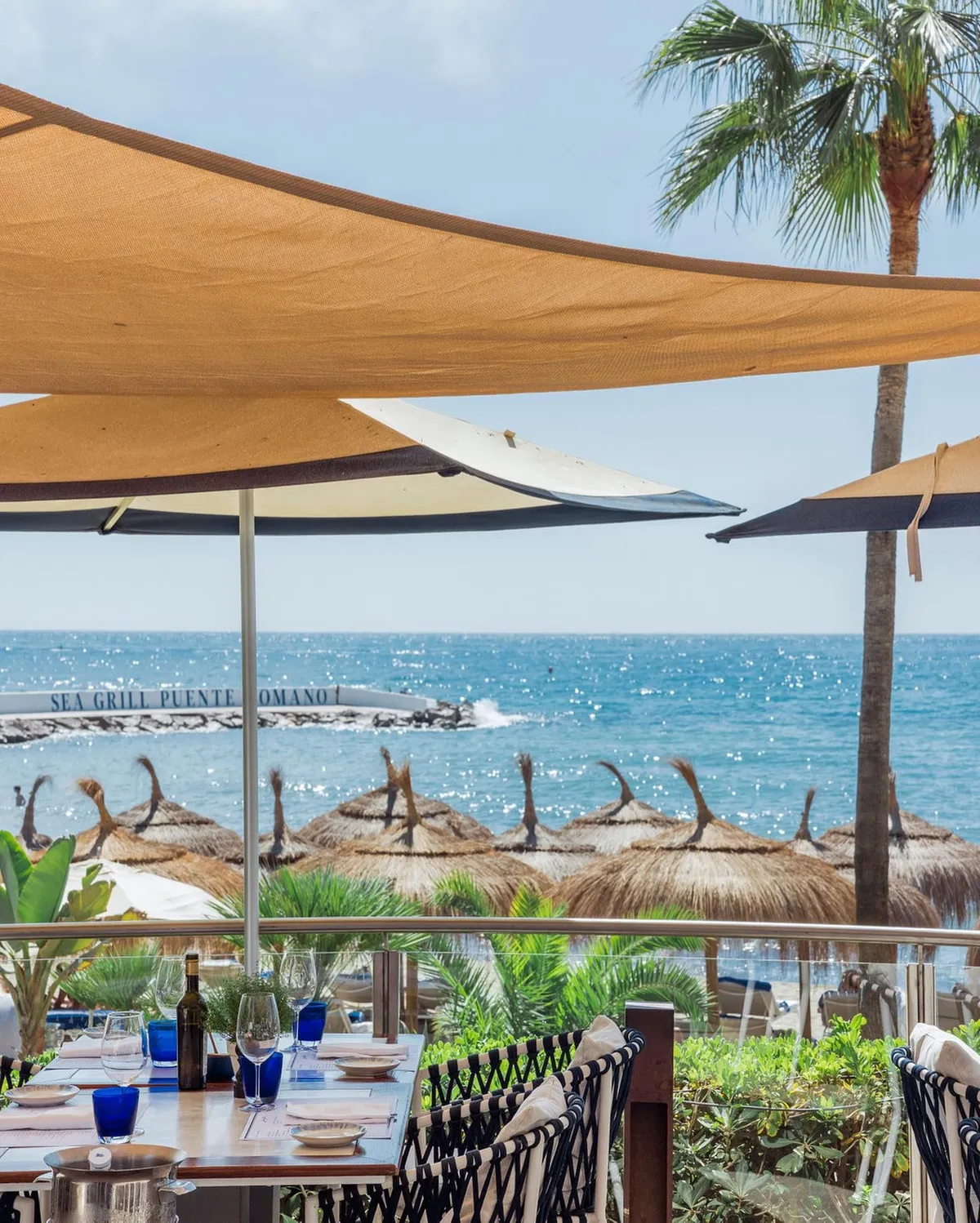 Restaurant Sea grill Puente romano marbella Zeezicht