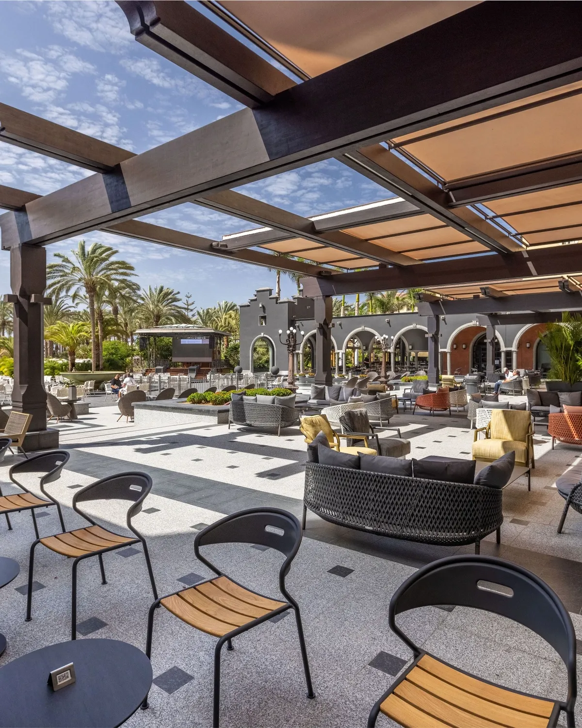 Outdoor terras La Plaza Lopesan Costa Meloneras