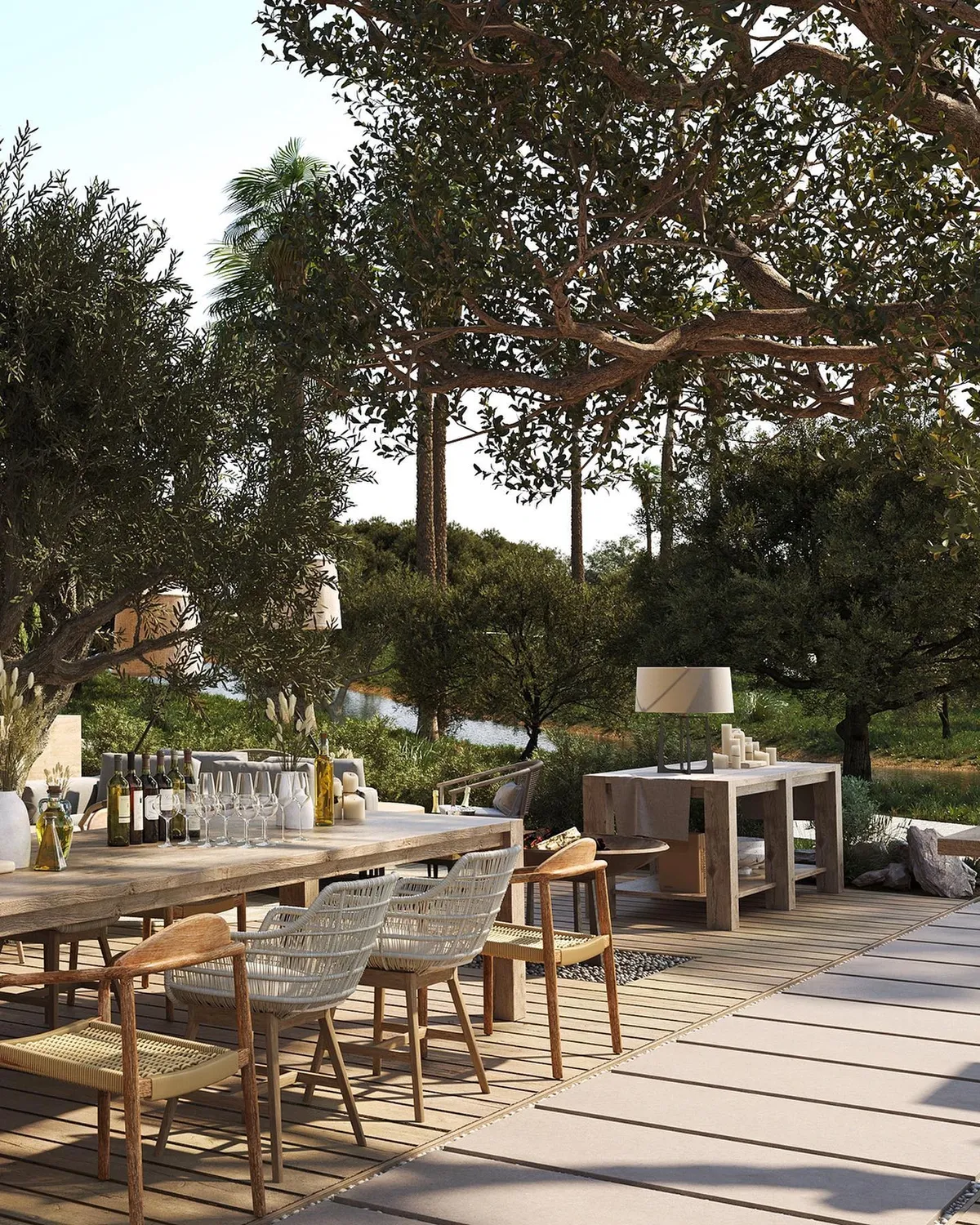 Outdoor restaurant Olivia Ikos Andalusia