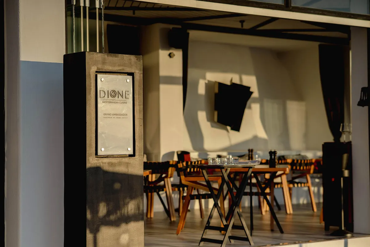 Restaurant Dione Hotel Ambassador Aegean Luxury & Suites
