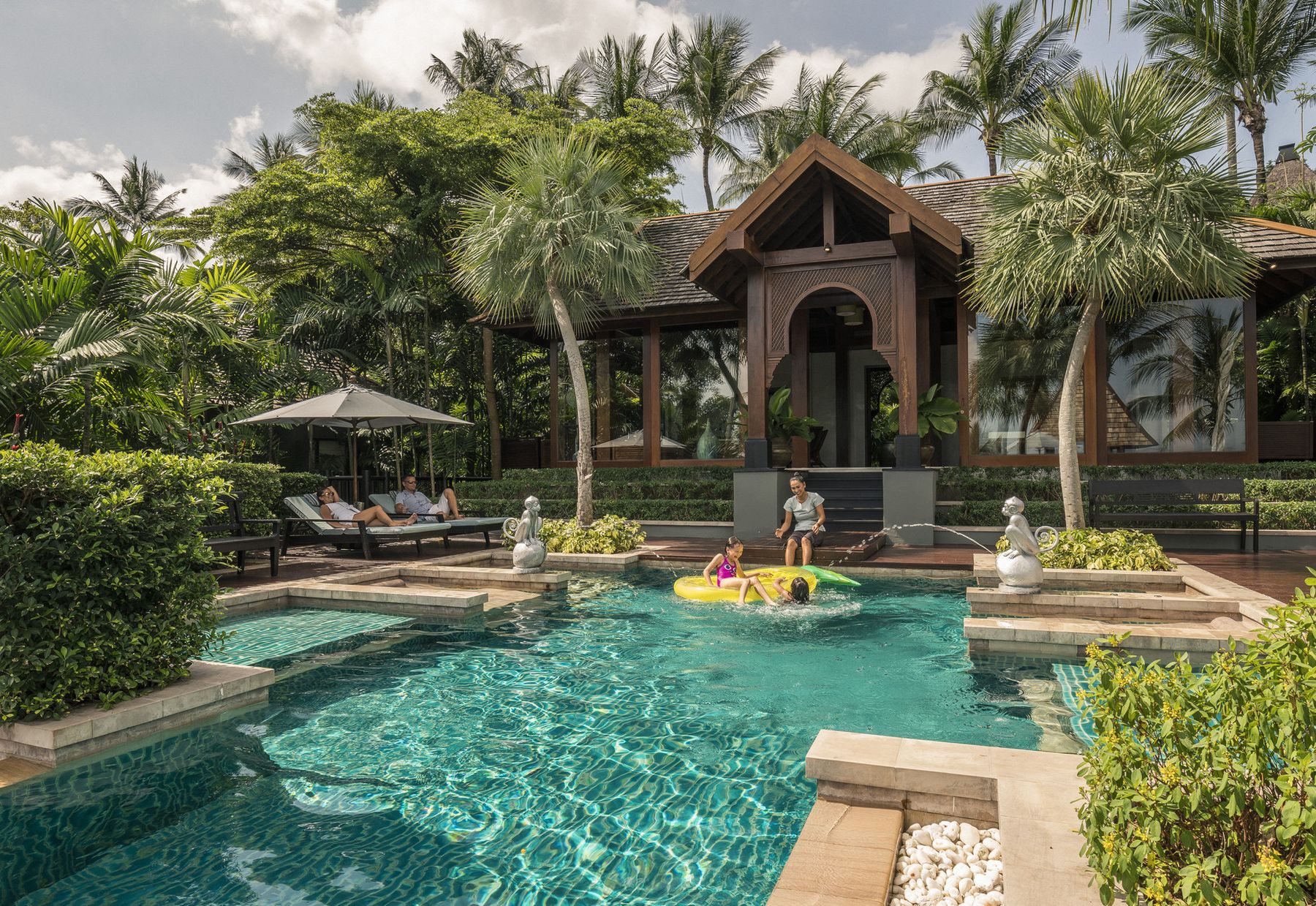 Four Seasons Koh Samui Zwembad met Familie
