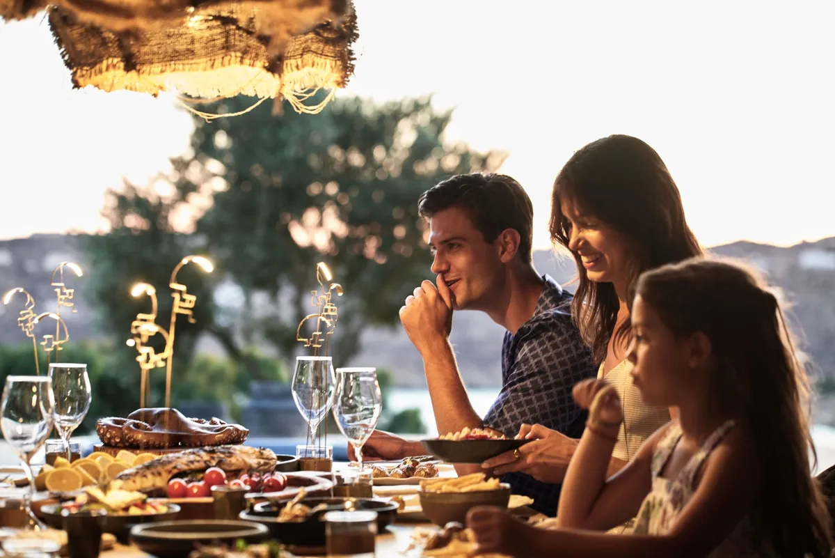 In Room Dining Myconian Villa Collection