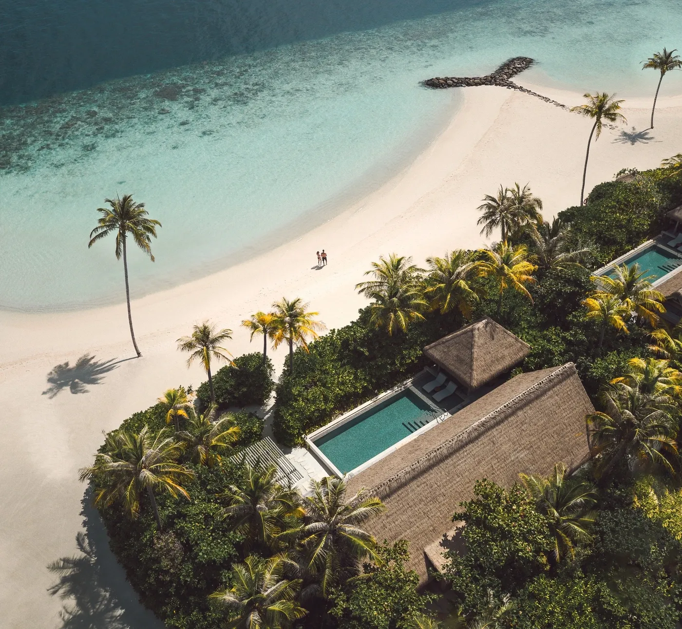 Een luxe vakantie villa op de Malediven