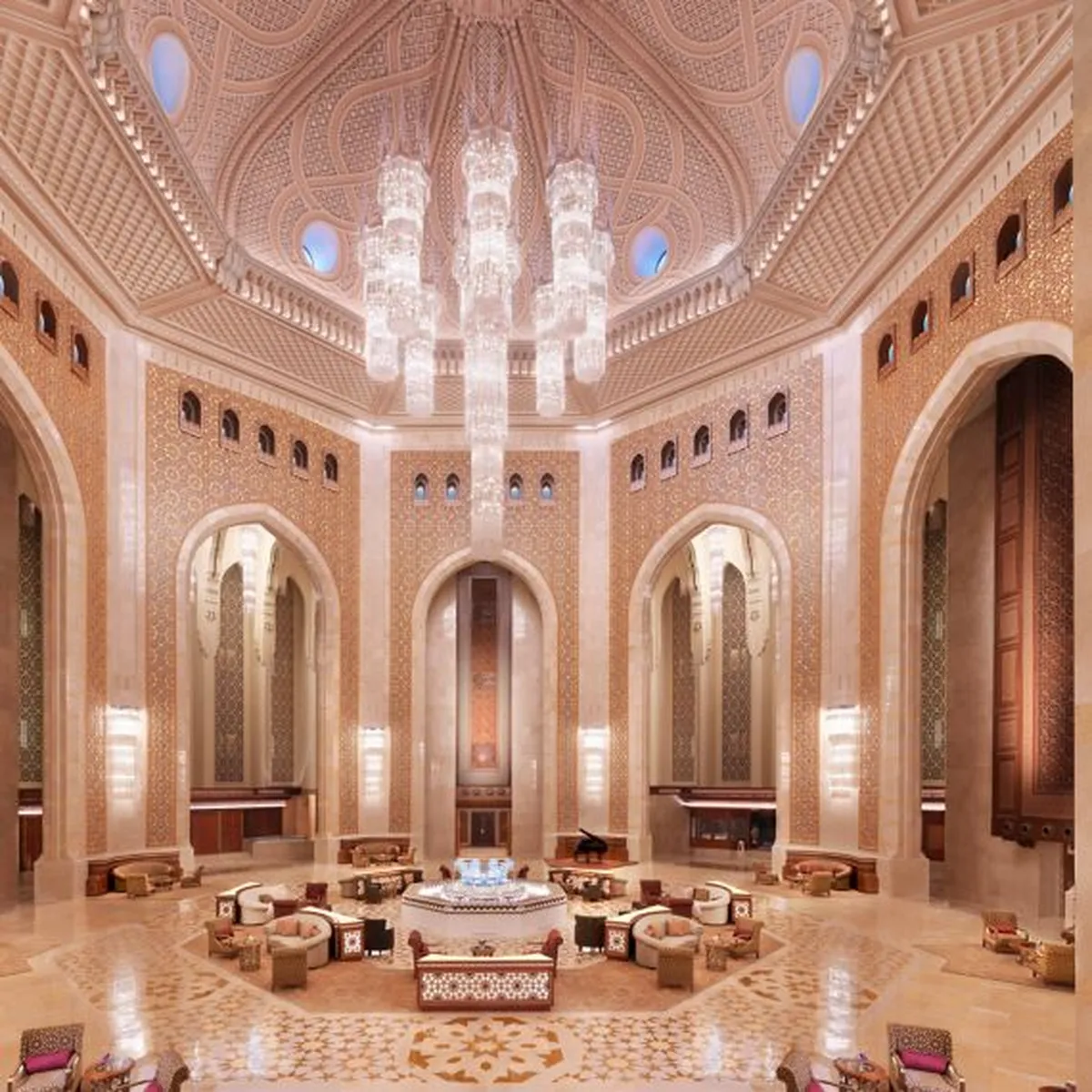 The Atrium Lobby Lounge Al Bustan Palace, a Ritz-Carlton Hotel