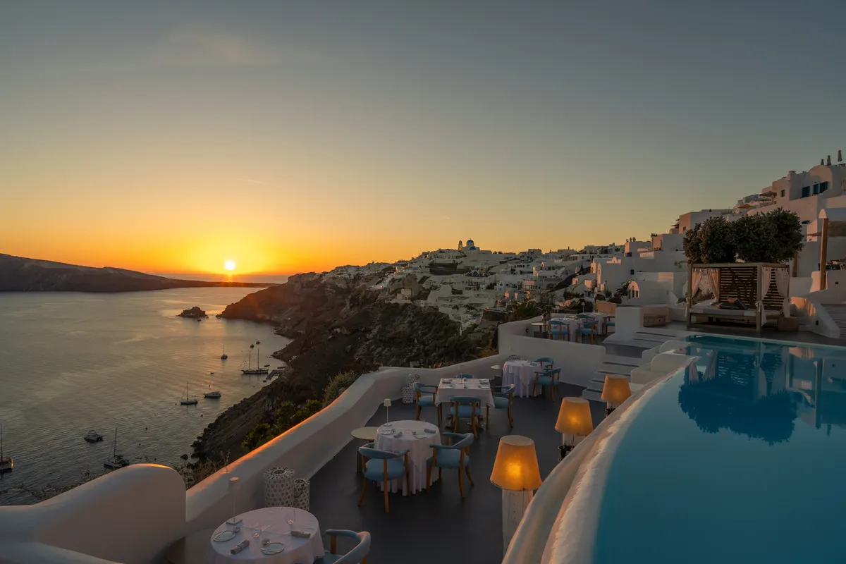 Therasia Restaurant Katikies Kirini Santorini