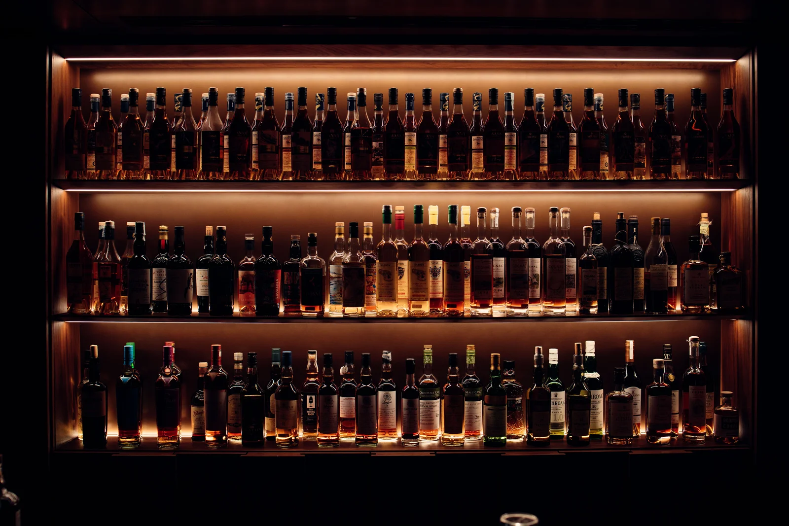 The breathtaking rum selection in the restaurant bar The breathtaking rum selection in the restaurant bar