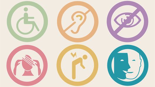pictogrammes représentant les situations de handicap