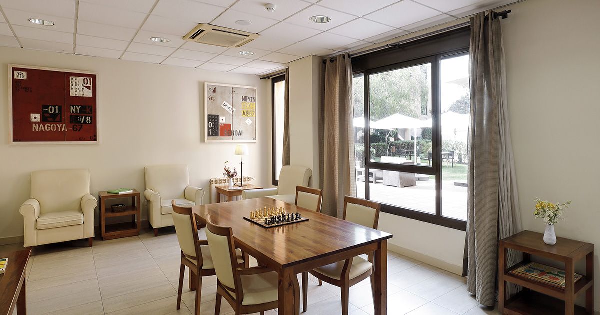 Sala de estar residencia DomusVi La Salut