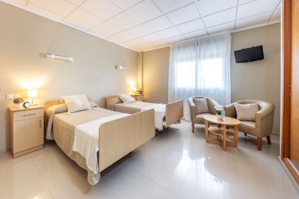 Habitación doble residencia ancianos