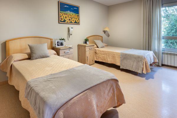 Habitación doble residencia ancianos