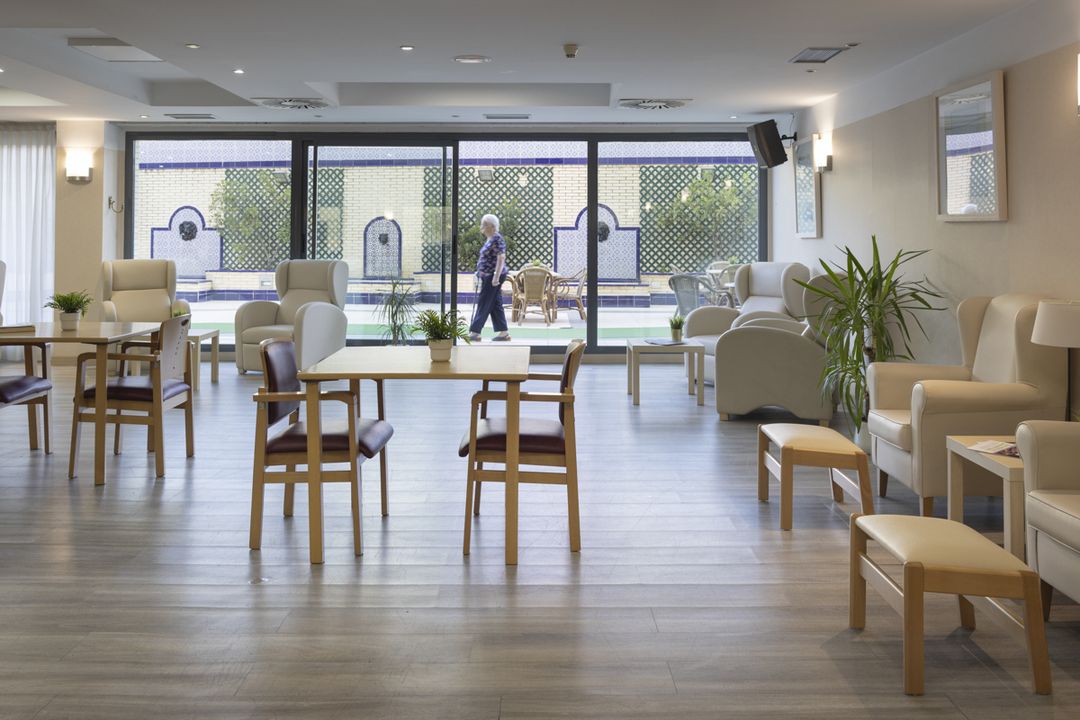 Sala de estar residencia DomusVi Tres Cantos