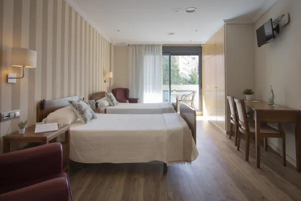 Habitación doble residencia ancianos