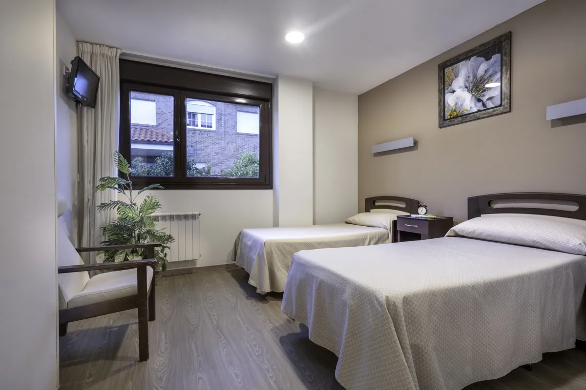 Habitación doble residencia ancianos