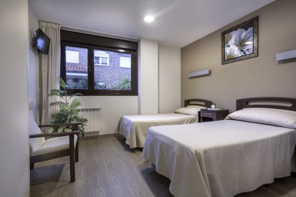 Habitación doble residencia ancianos