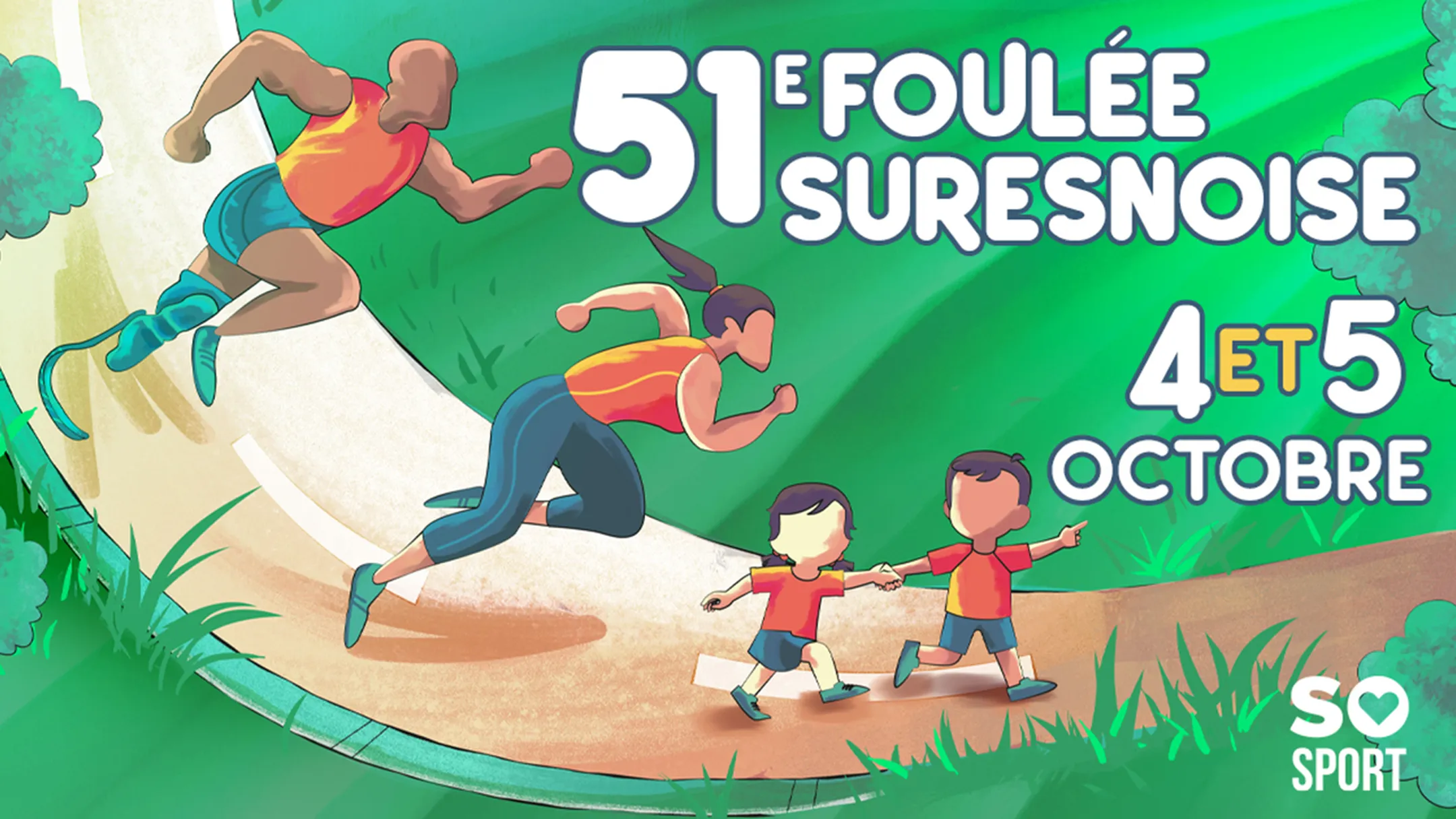 Affiche officielle de la Foulée Suresnoise 2025