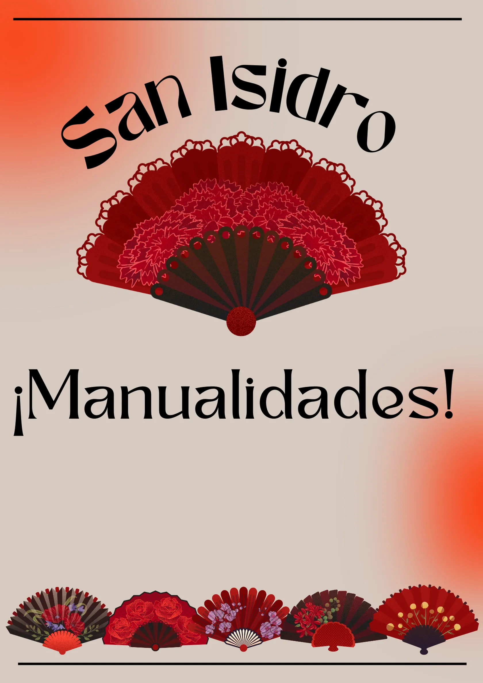 flyer-fiesta-San-Isidro-Madrid-abanico-minimalista-beige-rojo.png