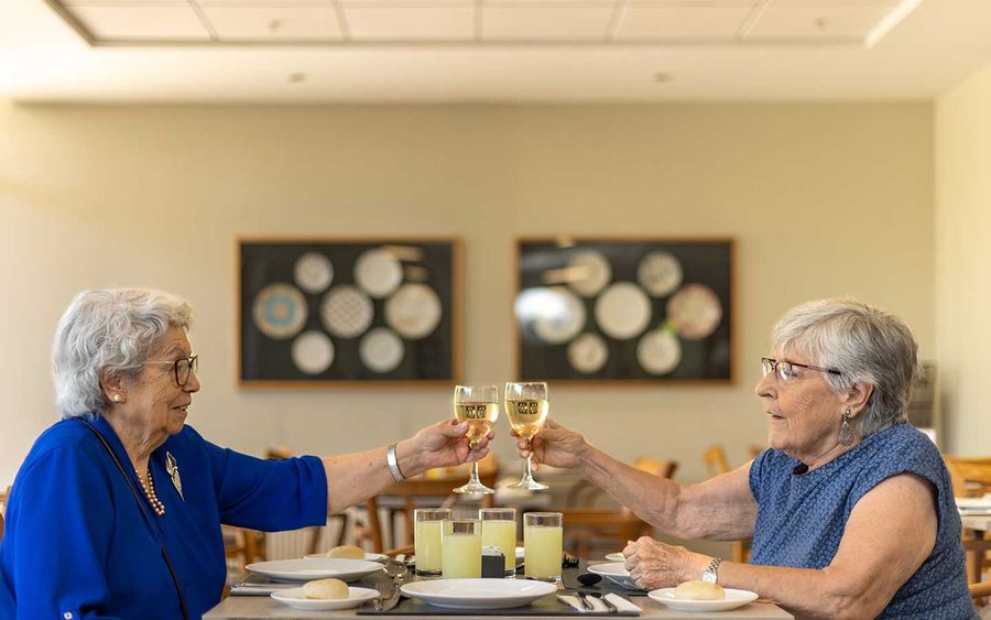 Brindis-en-la-residencia-para-mayores-Acalis-Los-Dominicos