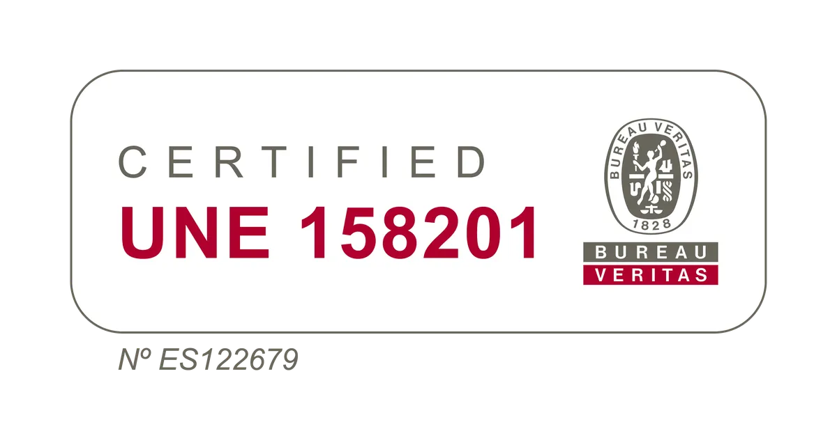 Certificado UNE 158201