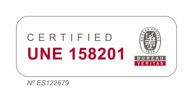 Certificado UNE 158201