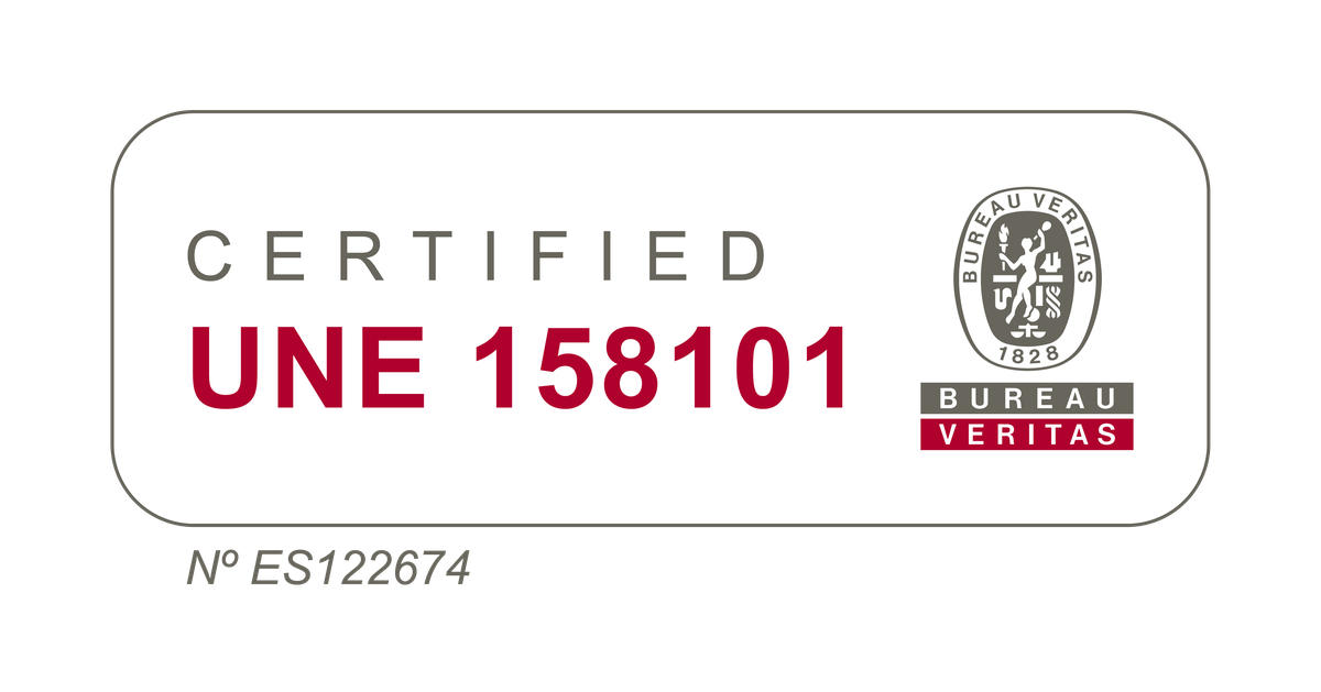 Certificado UNE 158101