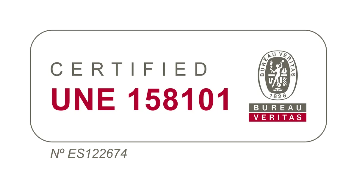 Certificado UNE 158101