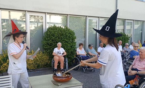 Fiesta con Queimada en la residencia