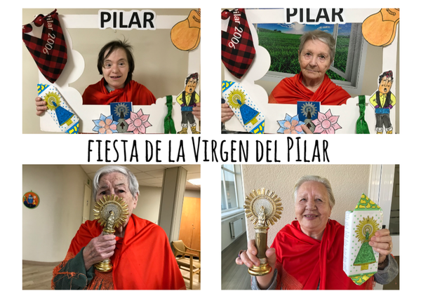 Fiesta de la virgen del pilar en la residencia