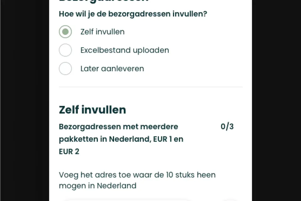 Cadeauplatform looff bezorging gemakkelijk