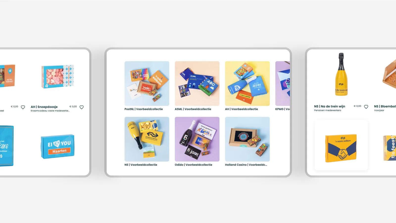 Cadeauplatform looff personalisation ns albert heijn examples