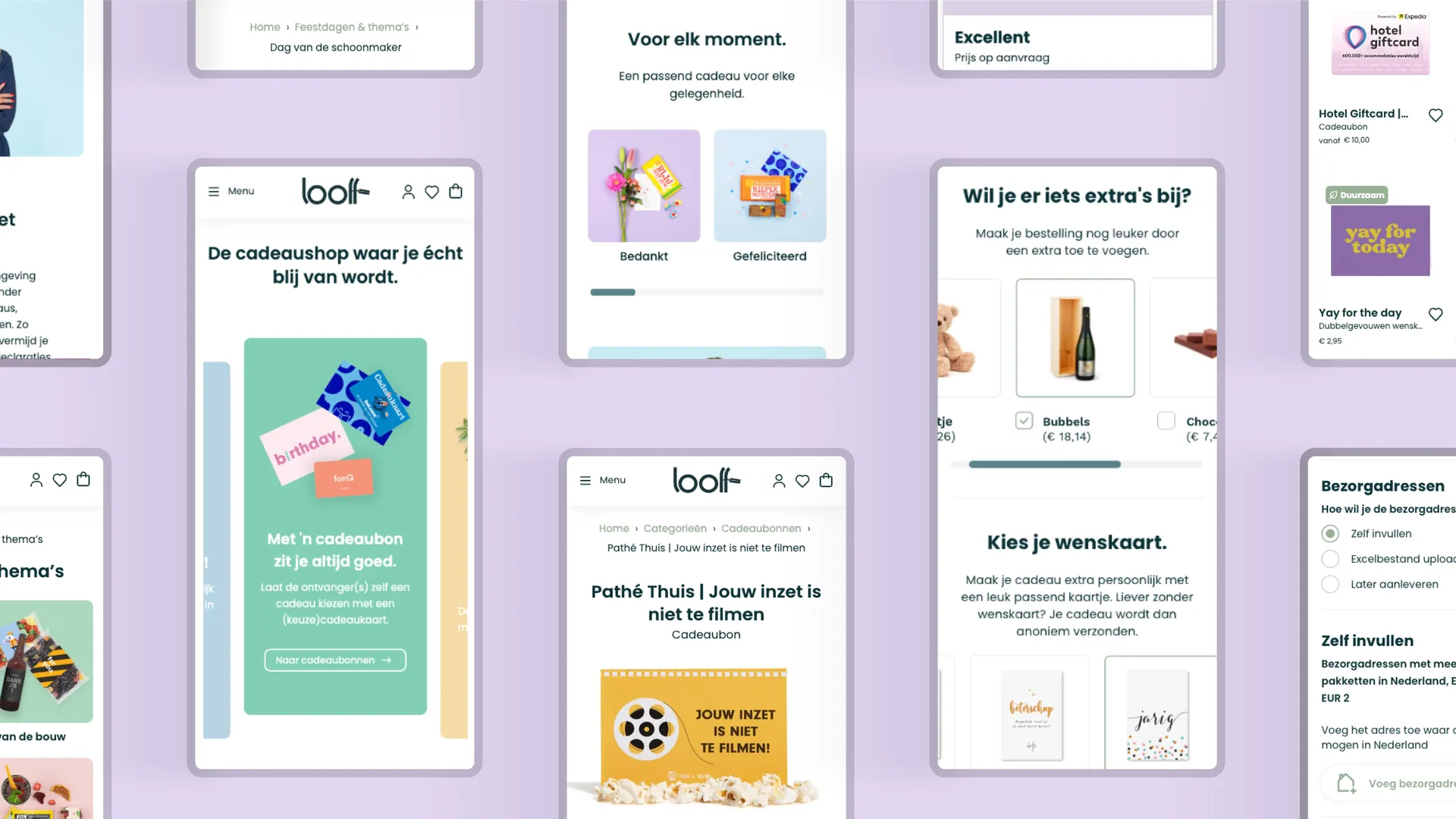 Cadeauplatform looff mobile optimized