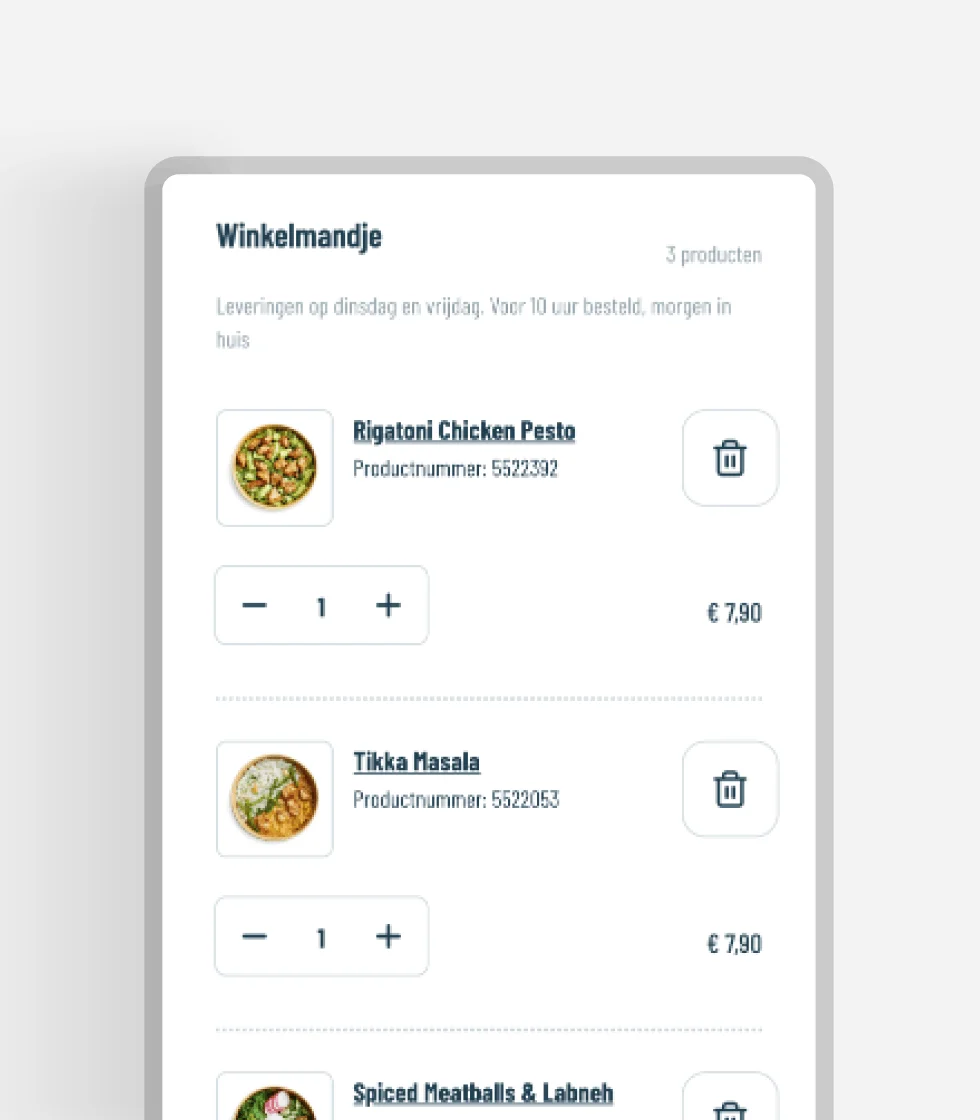 foodmaker winkelmandje