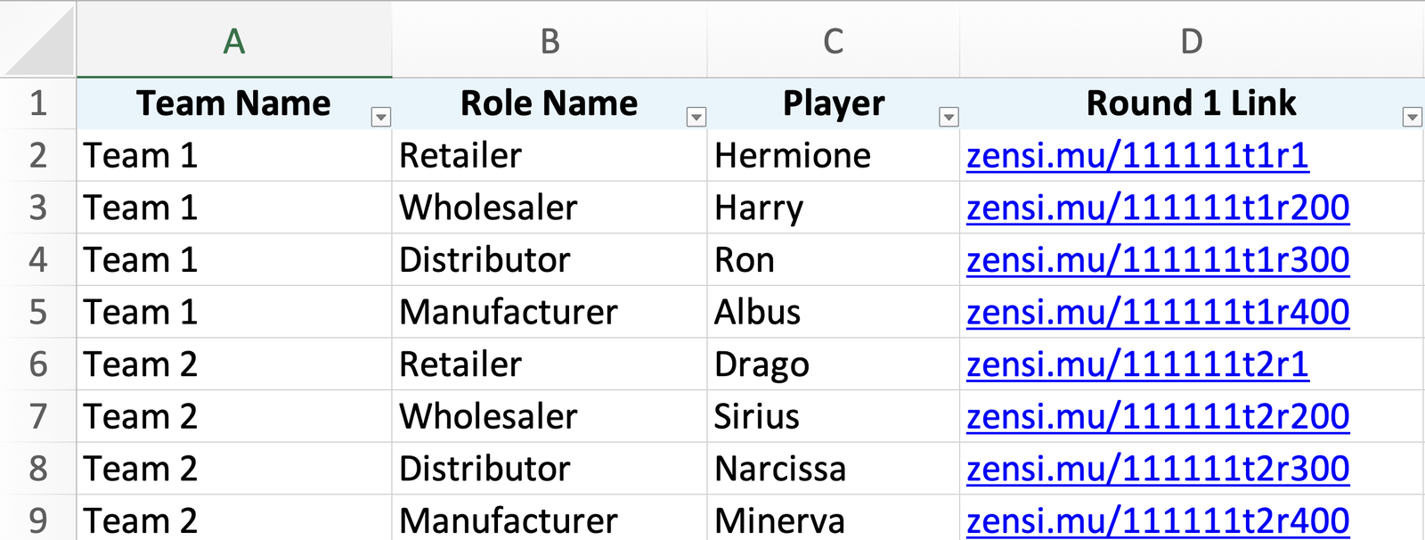 Session Excel Export