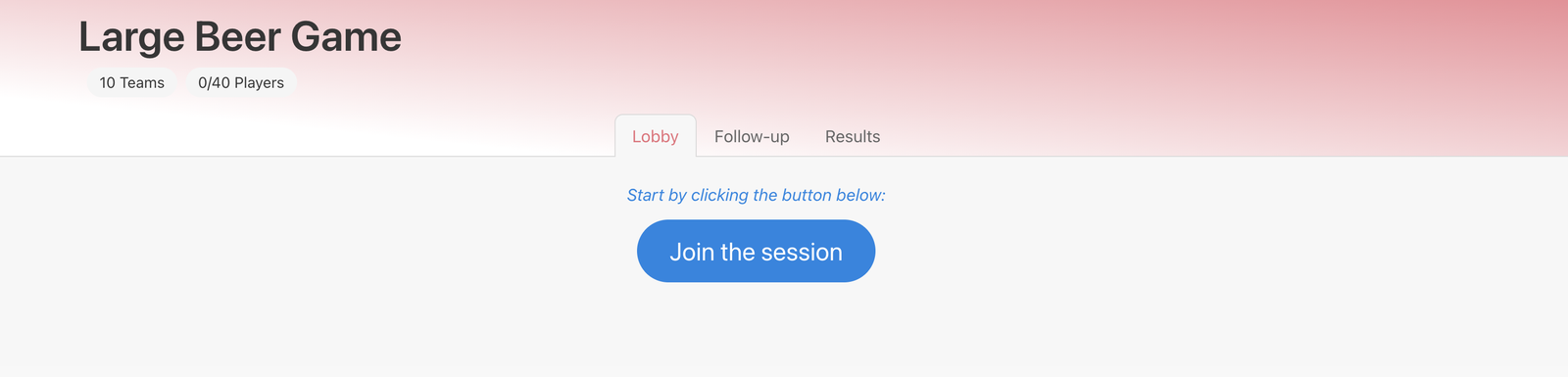 Session Auto-Assign Lobby