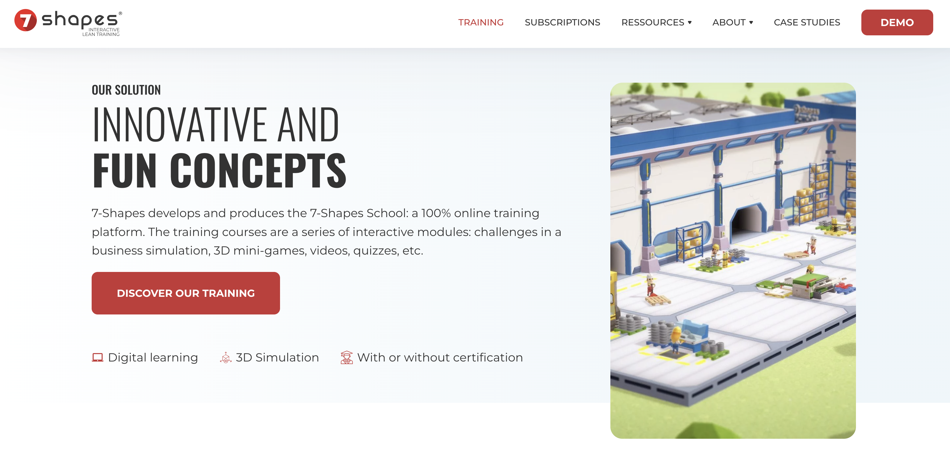 7 shapes screenshot - Lean games comparison