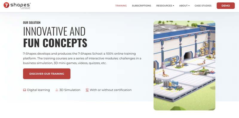 7 shapes screenshot - Lean games comparison