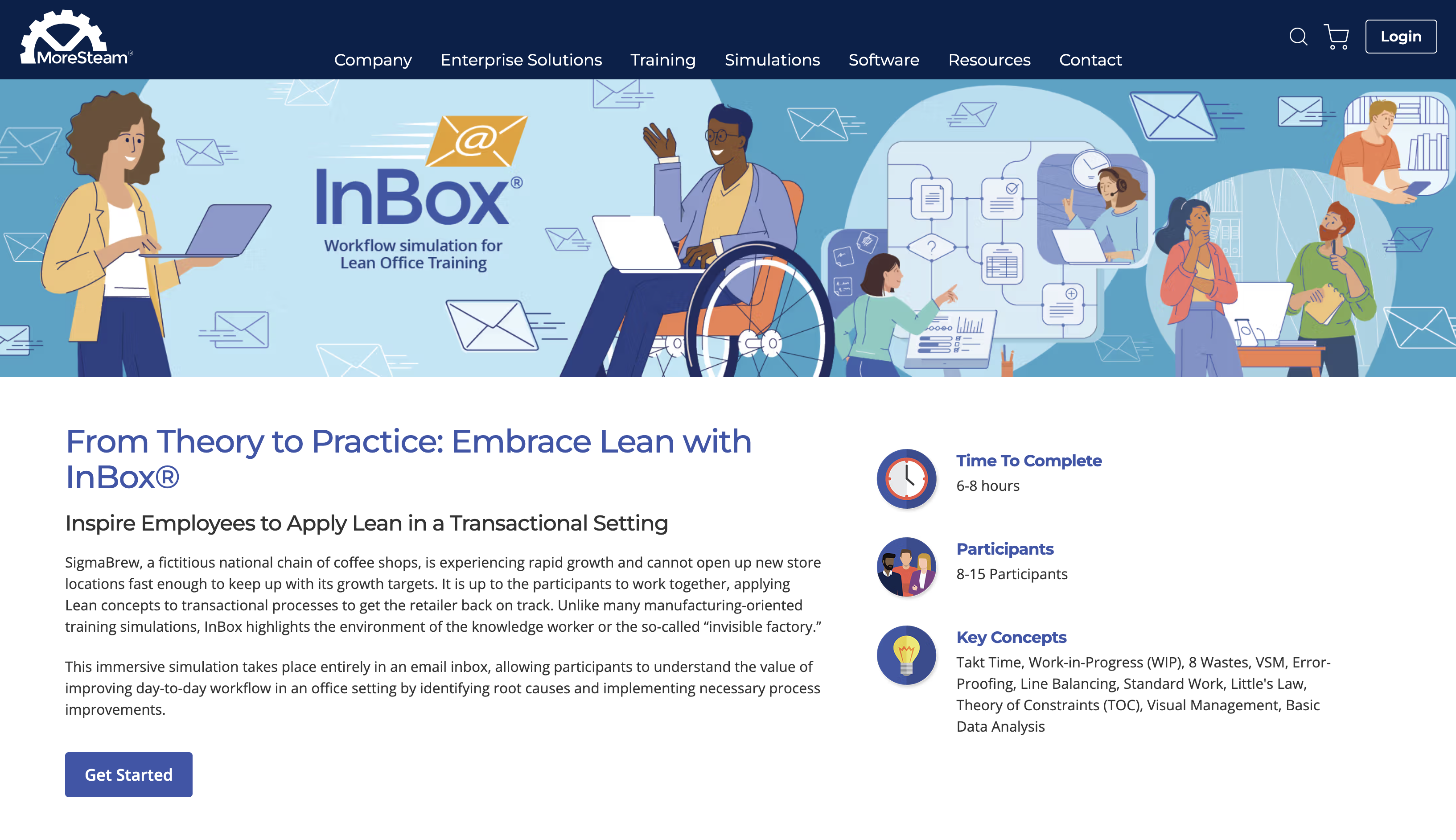 MoreStem Inbox screenshot - Lean games comparison