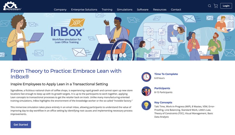 MoreStem Inbox screenshot - Lean games comparison