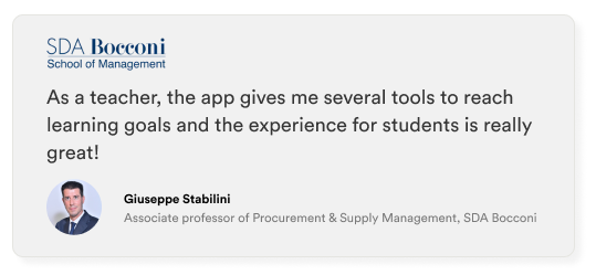 testimonial bocconi university-beer game supply chain game