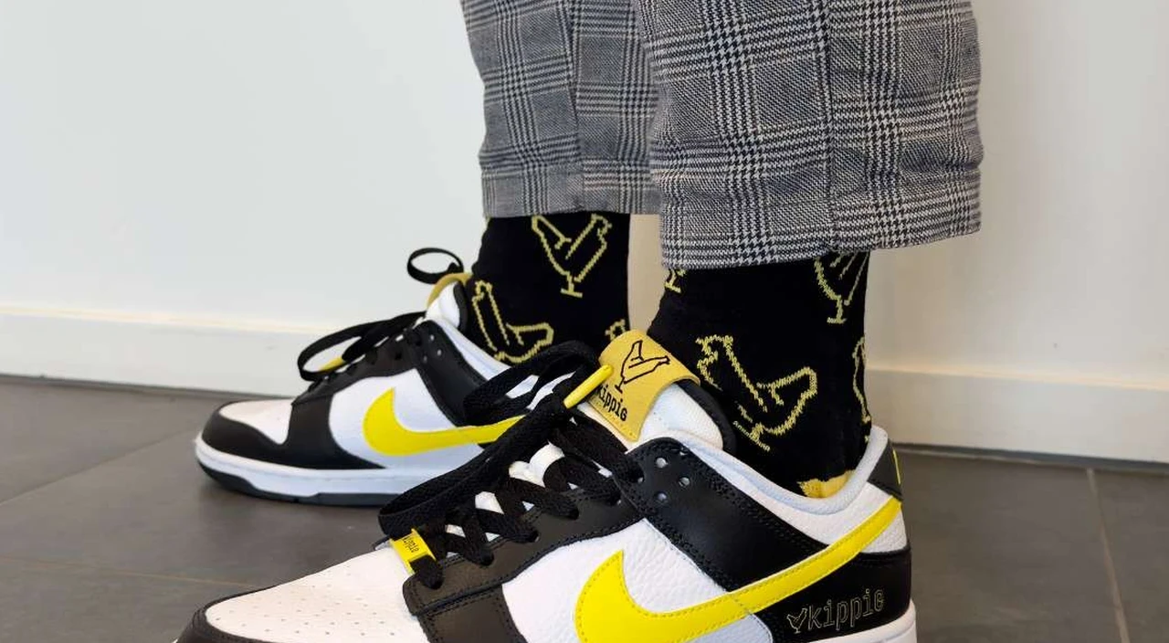 Nike dunk in Kippie-stijl