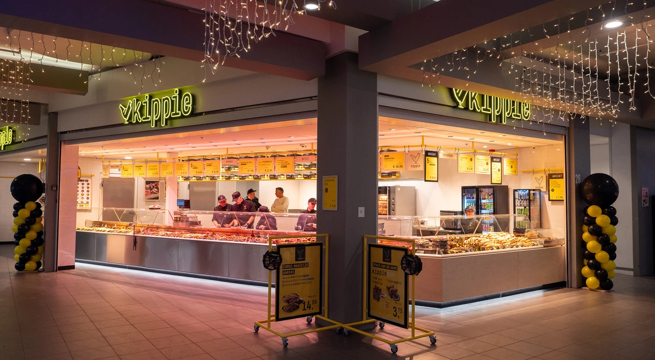Kippie winkel op het Eudokiaplein in Rotterdam