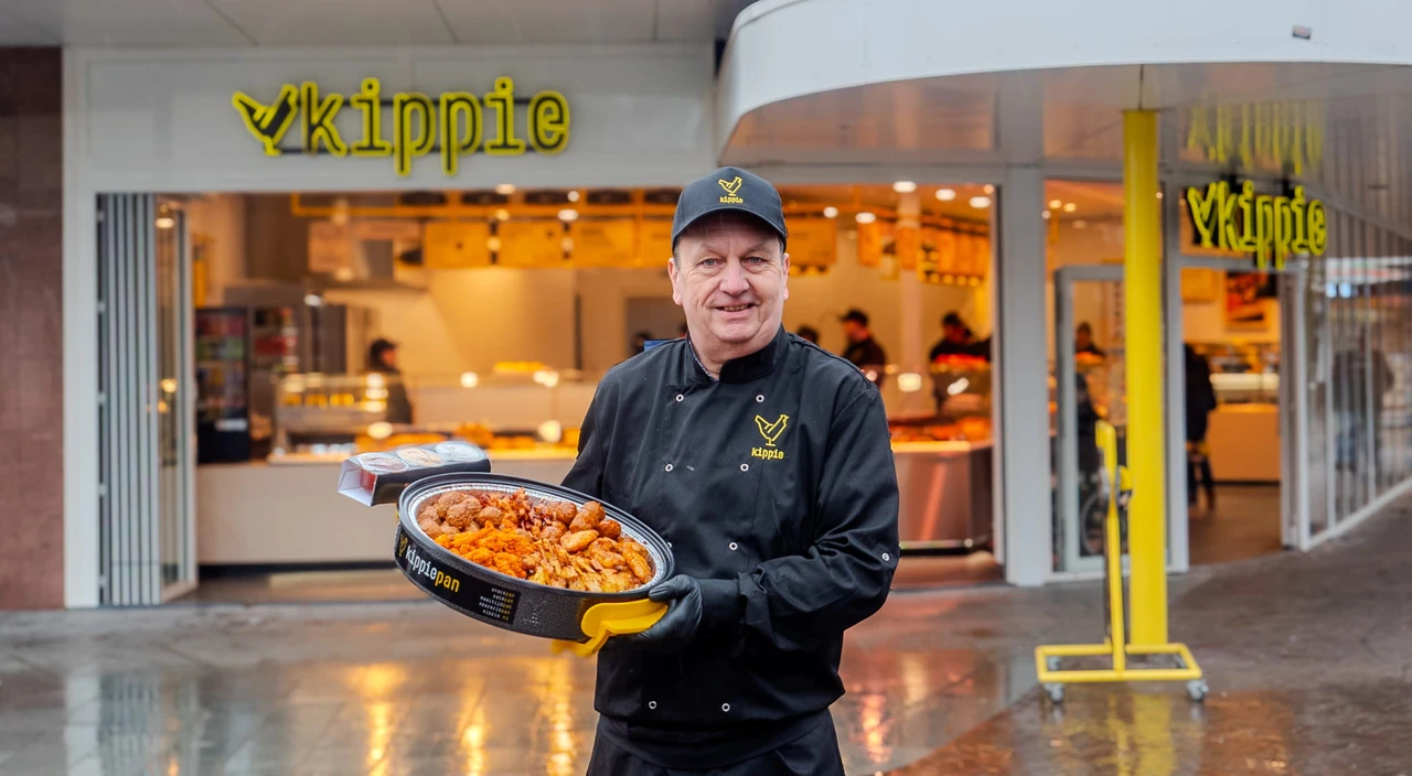 Kippie ondernemer voor de winkel in Venray