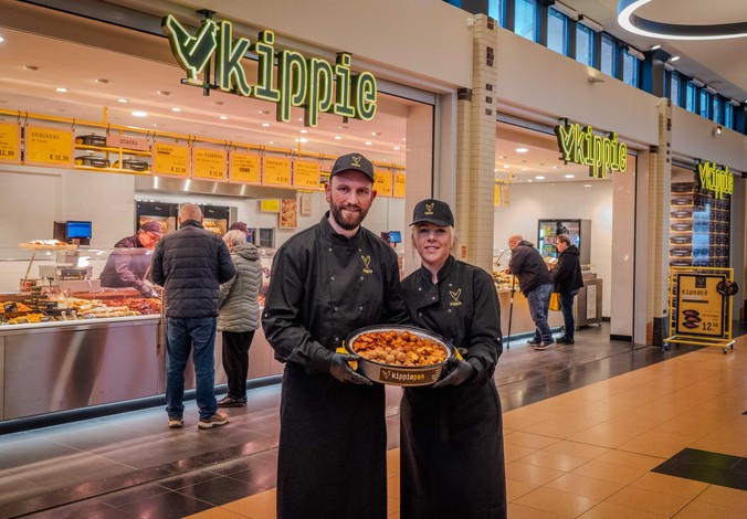 Michel en Milou Lustig voor de Kippie winkel in Malden