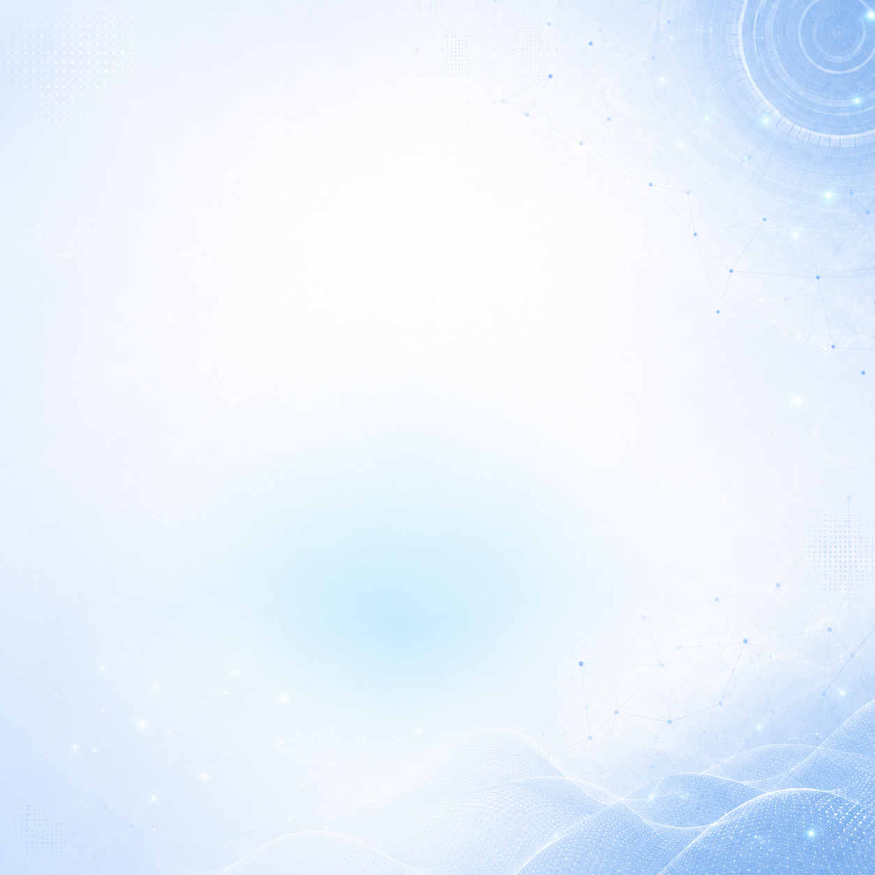 Abstract mobile background for a NISG 2026 cybersecurity landing page, featuring soft blue gradients, subtle digital network lines, and futuristic tech elements on a clean white backdrop.