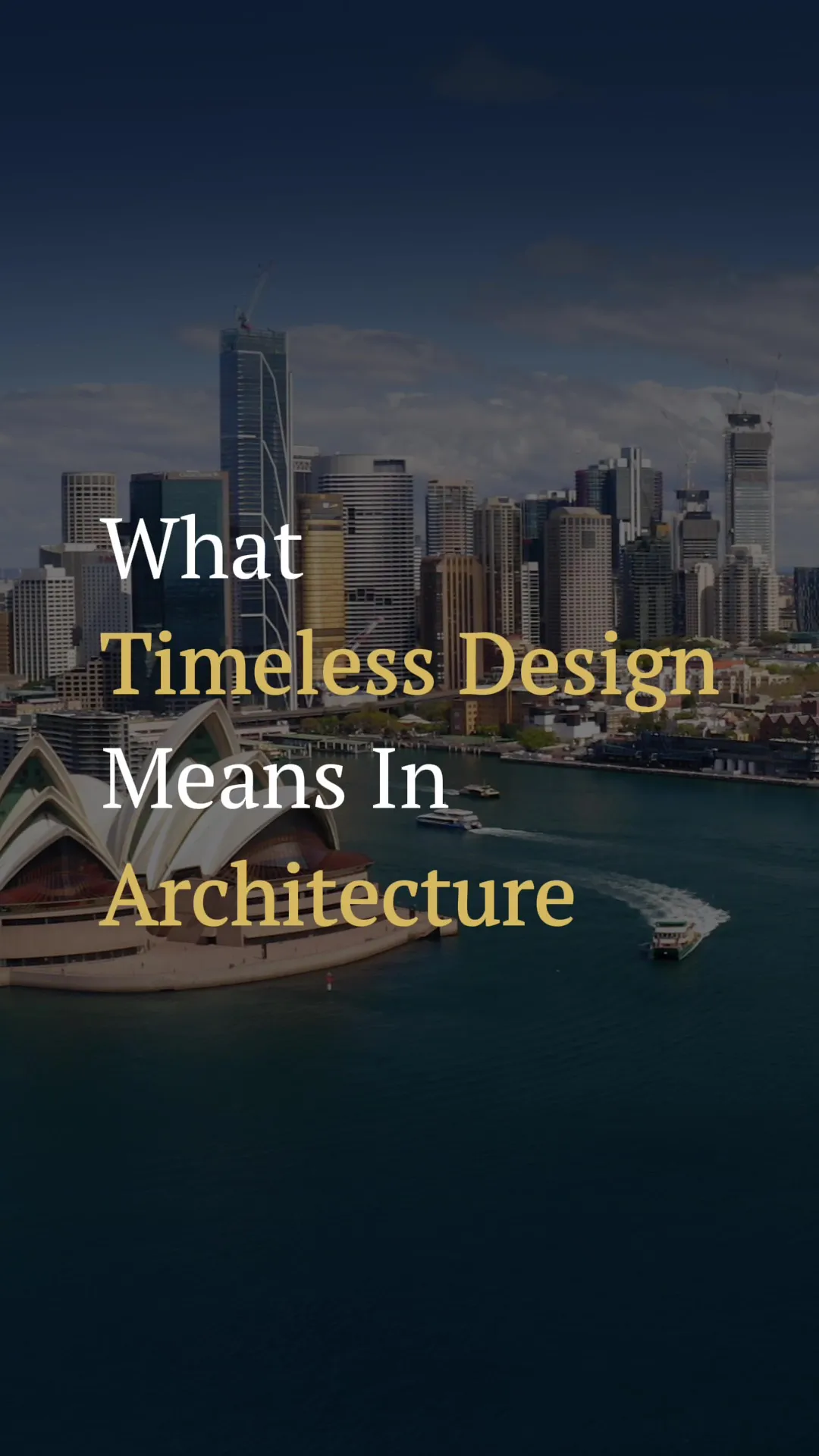The Meaning of Timeless Design · Culturally Respectful, Enduring in Aesthetic