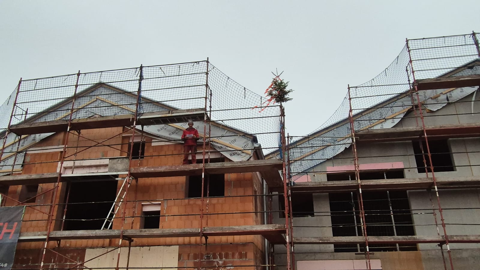 Gleichenfeier bei unerem Kindergarten in Peuerbach-Bruck