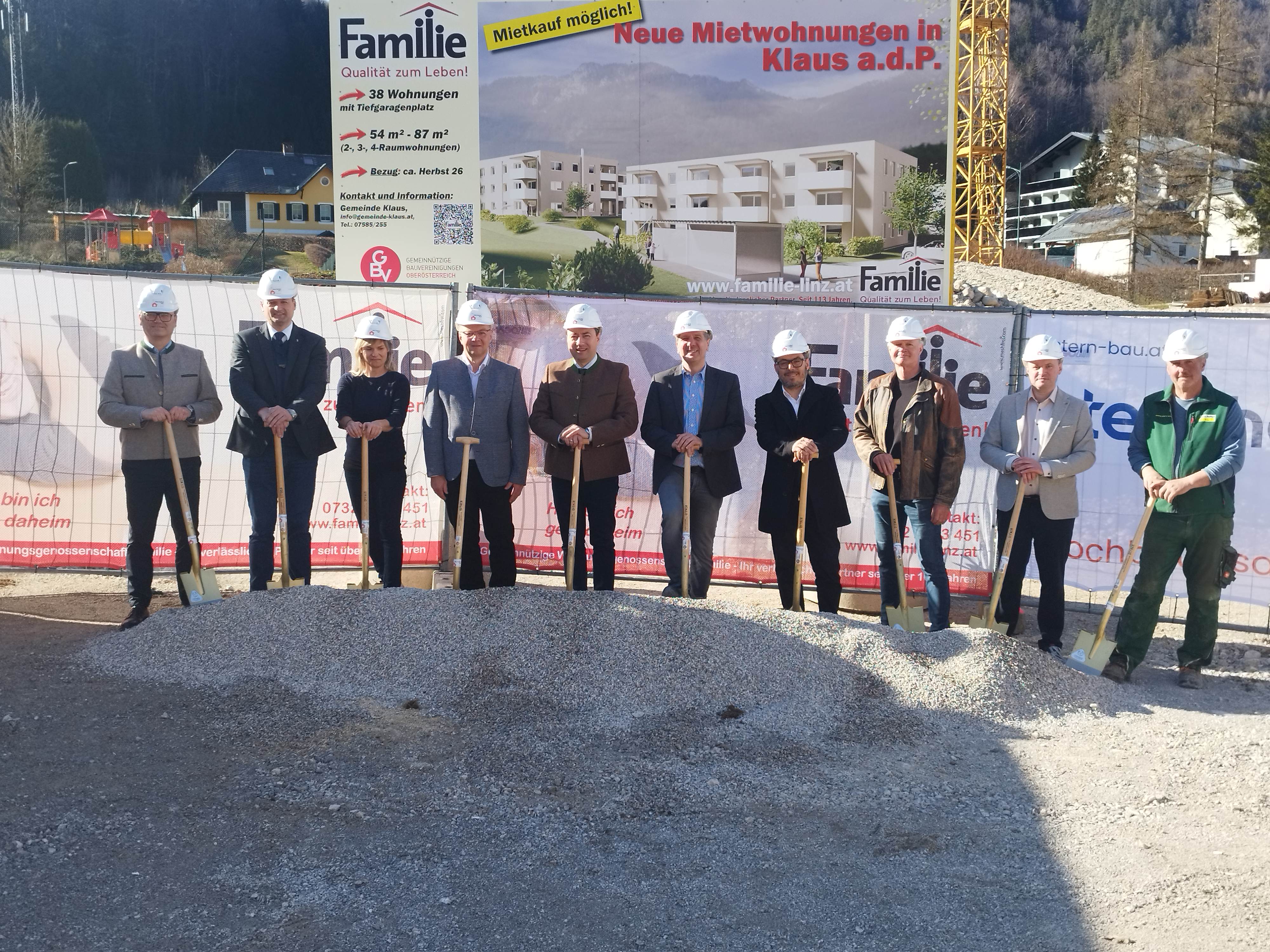 Spatenstich in Klaus an der Phyrnbahn!